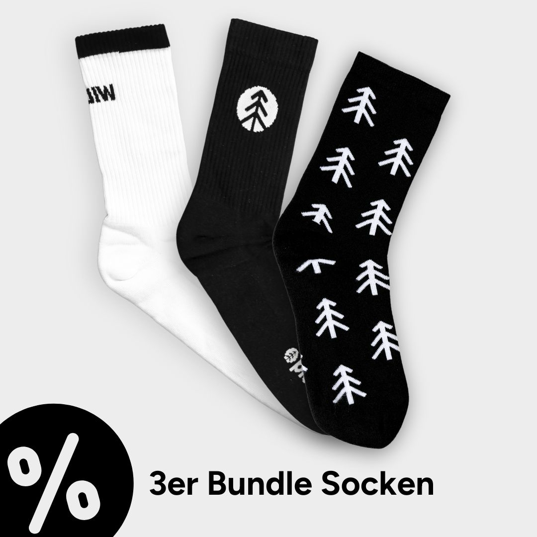 Fichtenliebe Thermo Socken Schwarz