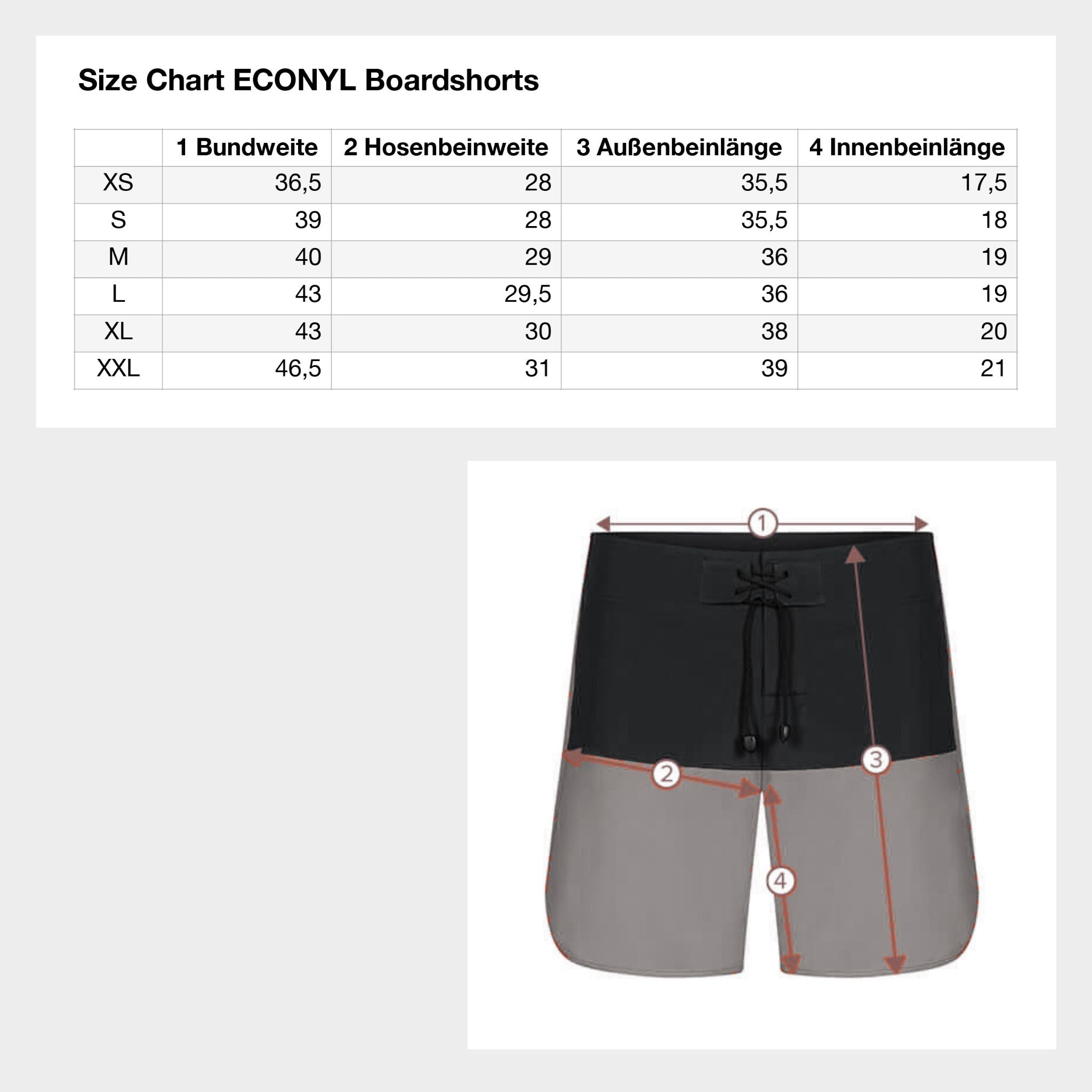 ECONY Max-Flex Boardshorts in Lila/Schwarz