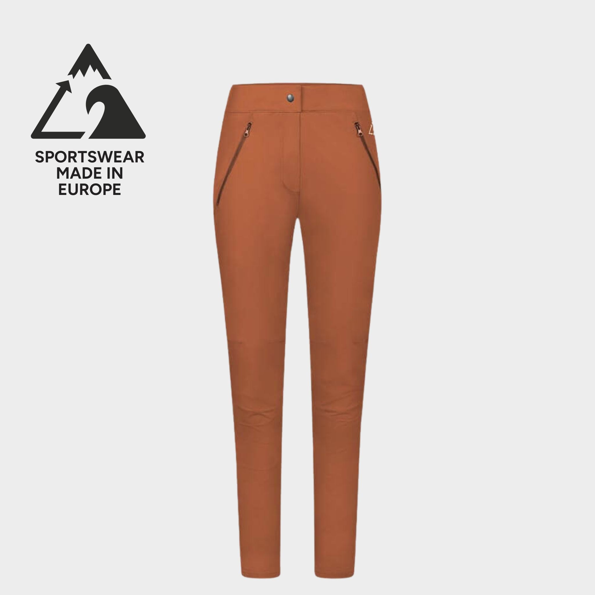EU-phoric Lightweight Adventure Pants Damen Orange-Braun