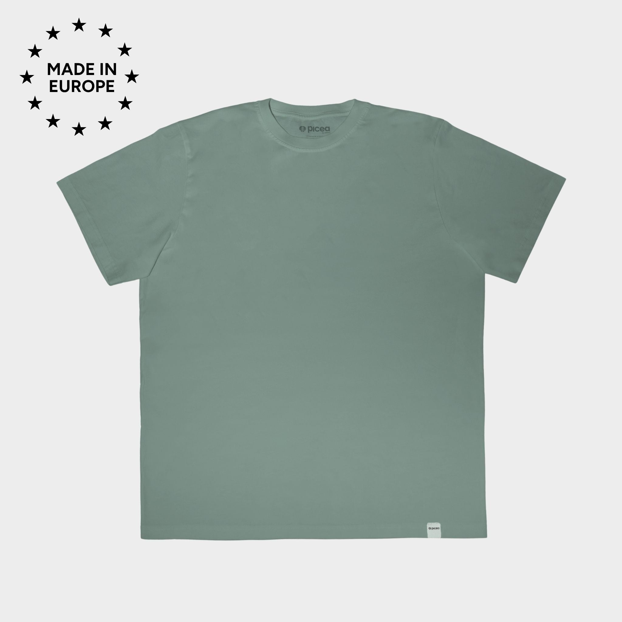 Classic Fit Quality Basic T-Shirt Salbei grün
