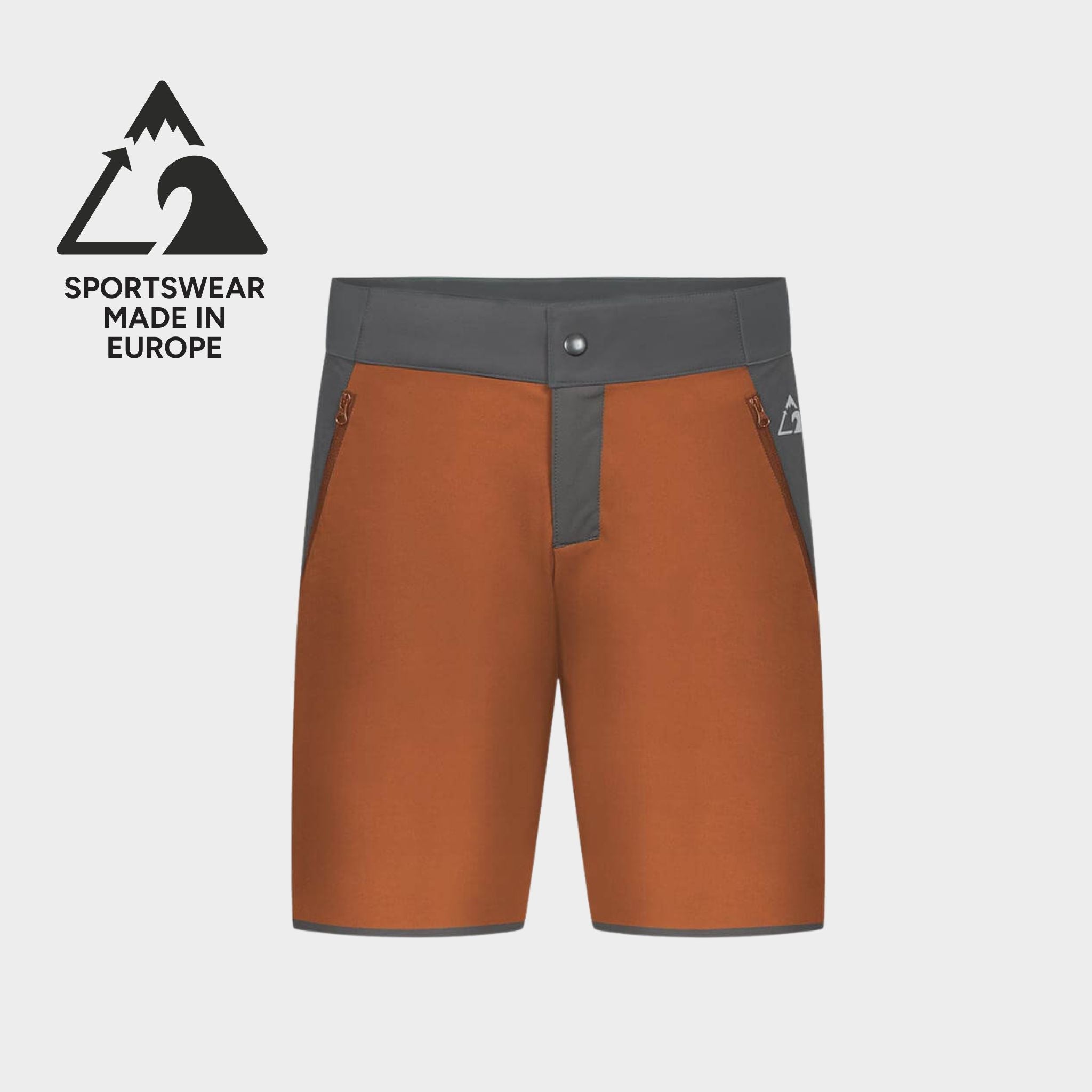EU-phoric Lightweight Adventure Shorts Orange-Braun