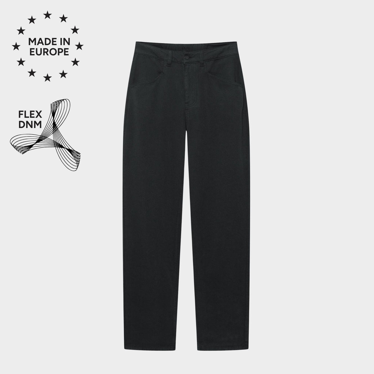 Flexible Jeans Damen Schwarz