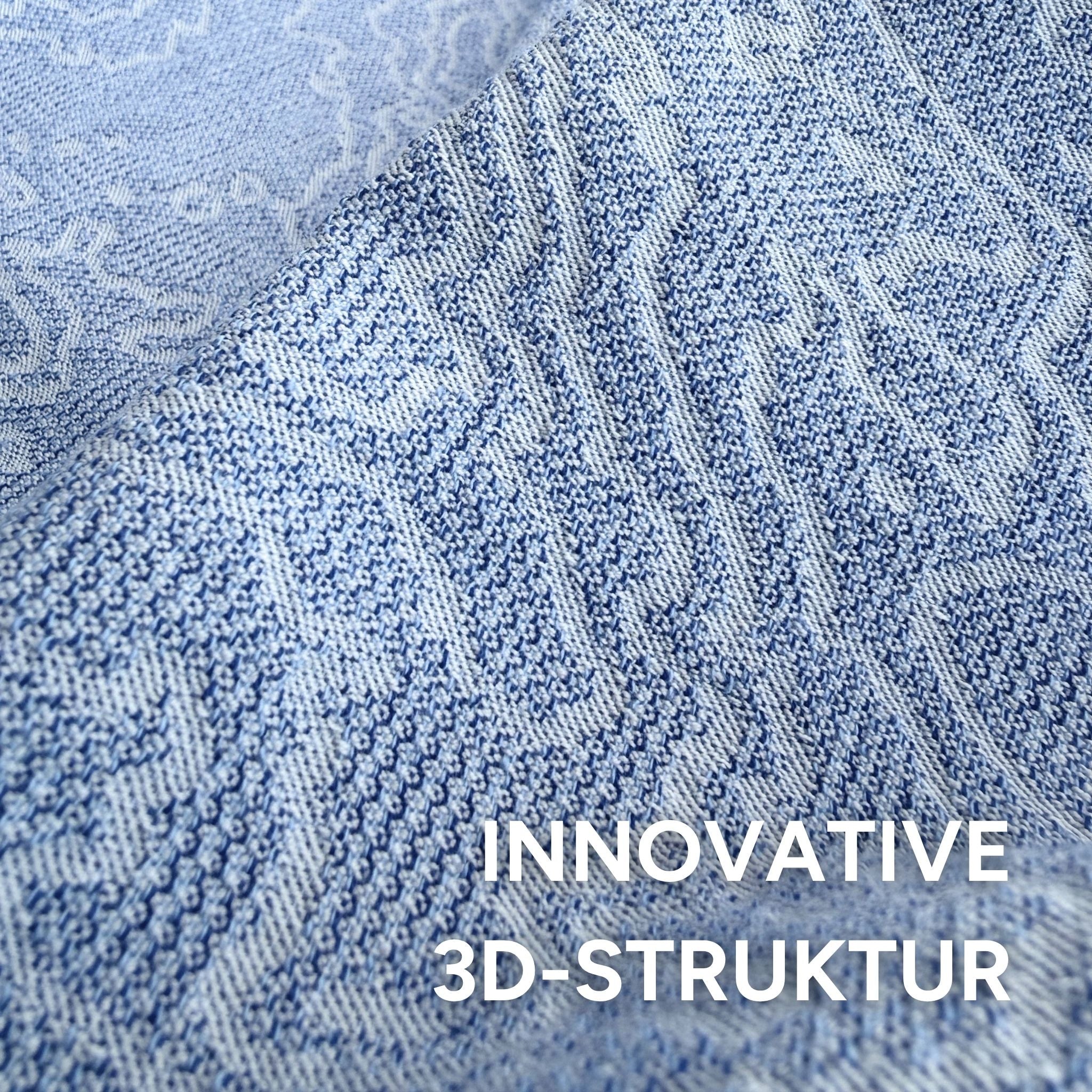 Höhenliebe 3D Forestfibre Camping Handtuch Blau