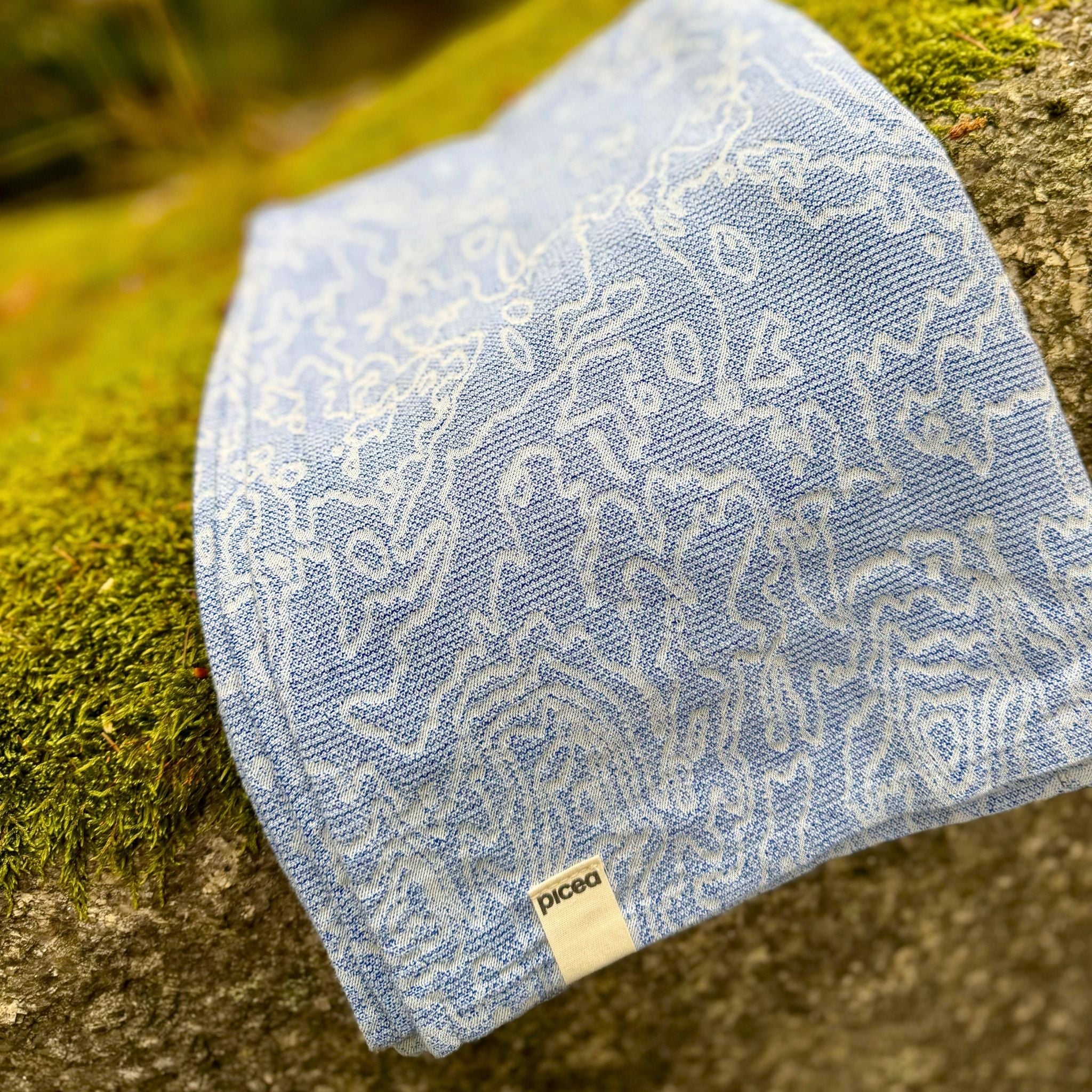 Höhenliebe 3D Forestfibre Camping Handtuch Blau