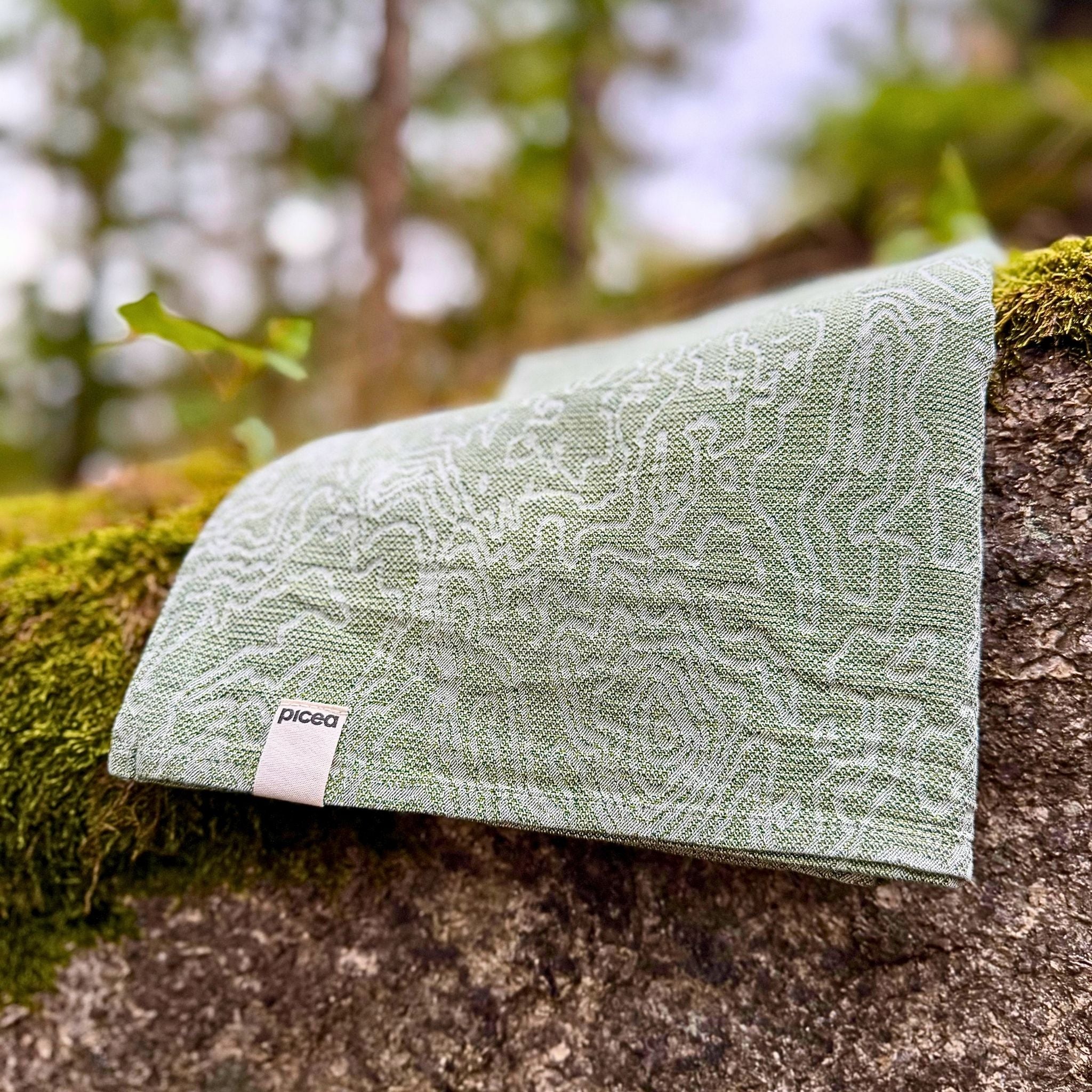 Höhenliebe 3D Forestfibre Camping Handtuch Grün