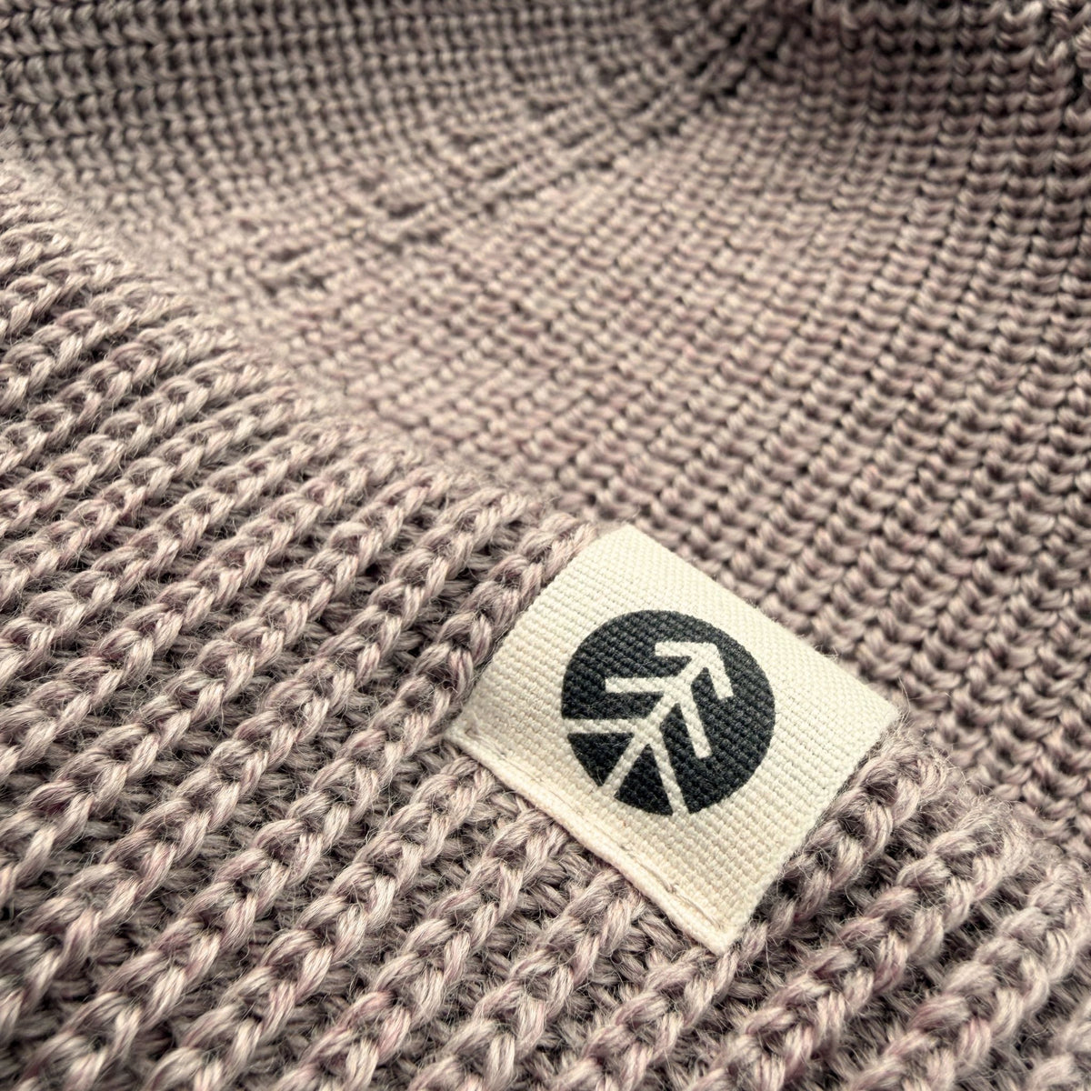 Ribbed Merino Knit Beanie Beige