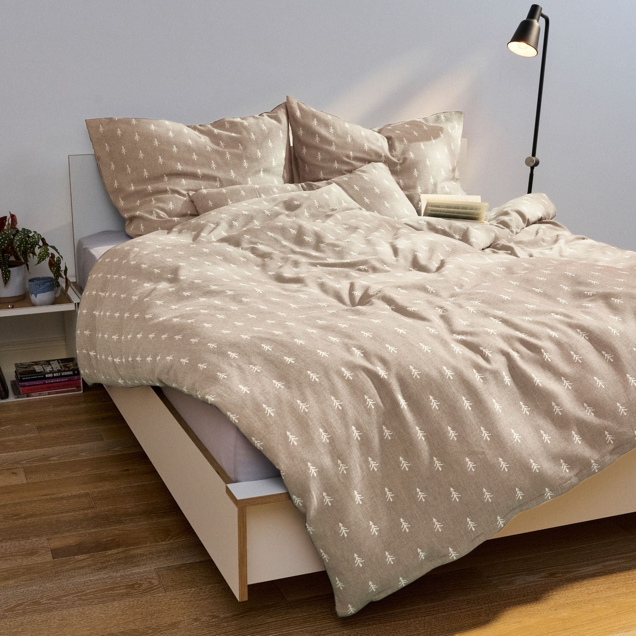 Fichtenliebe Bettwäscheset Beige