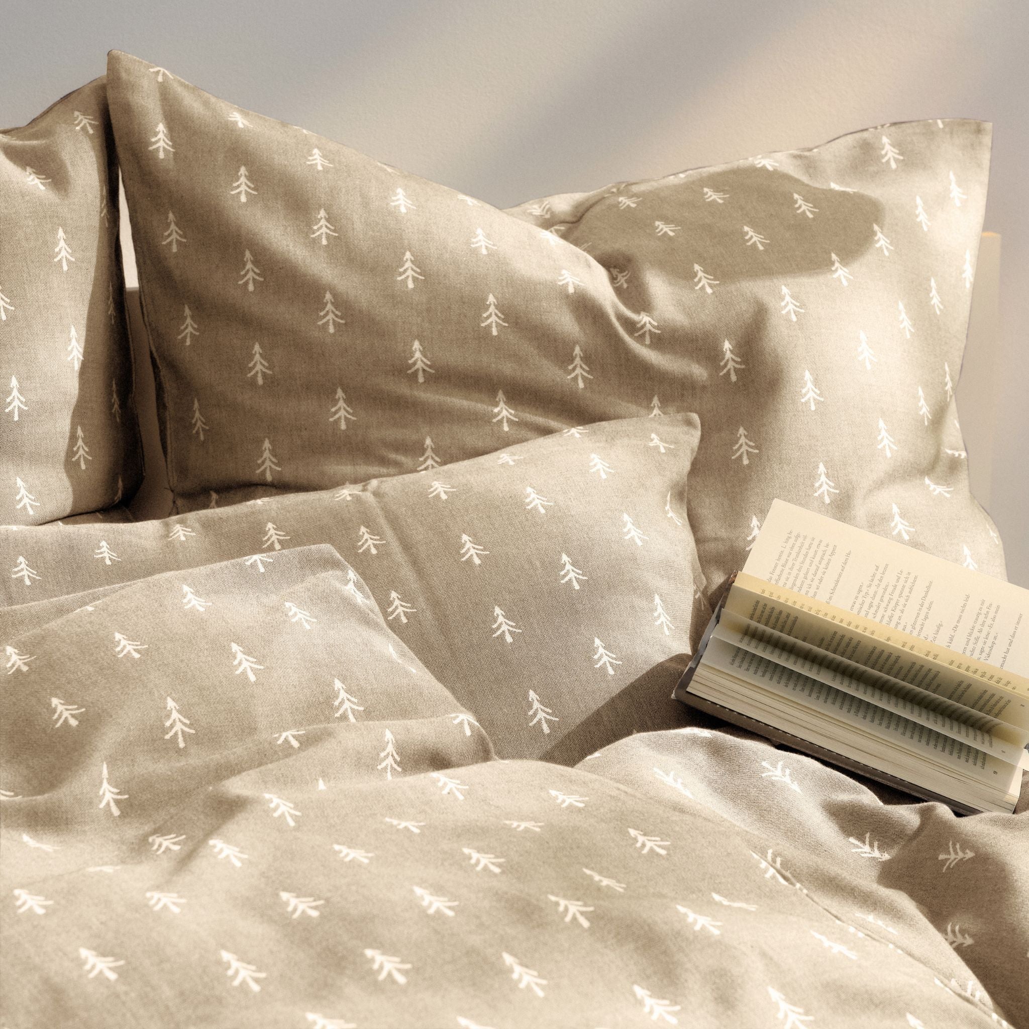 Fichtenliebe Bettwäscheset Beige