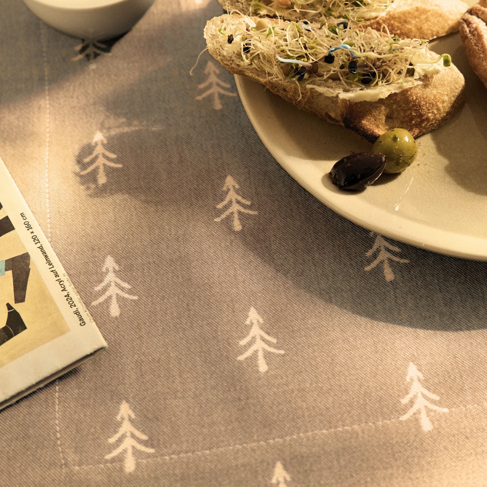 Premium Fichtenliebe placemat for 2 beige