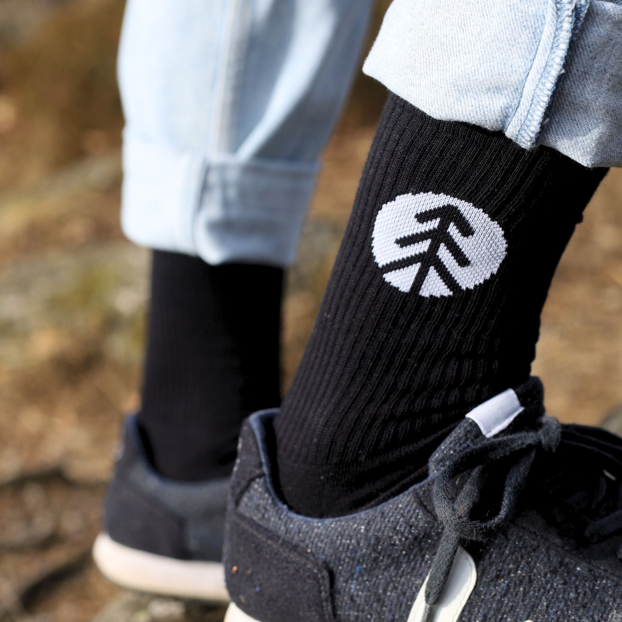 picea Funktionale Tennis Socken Schwarz