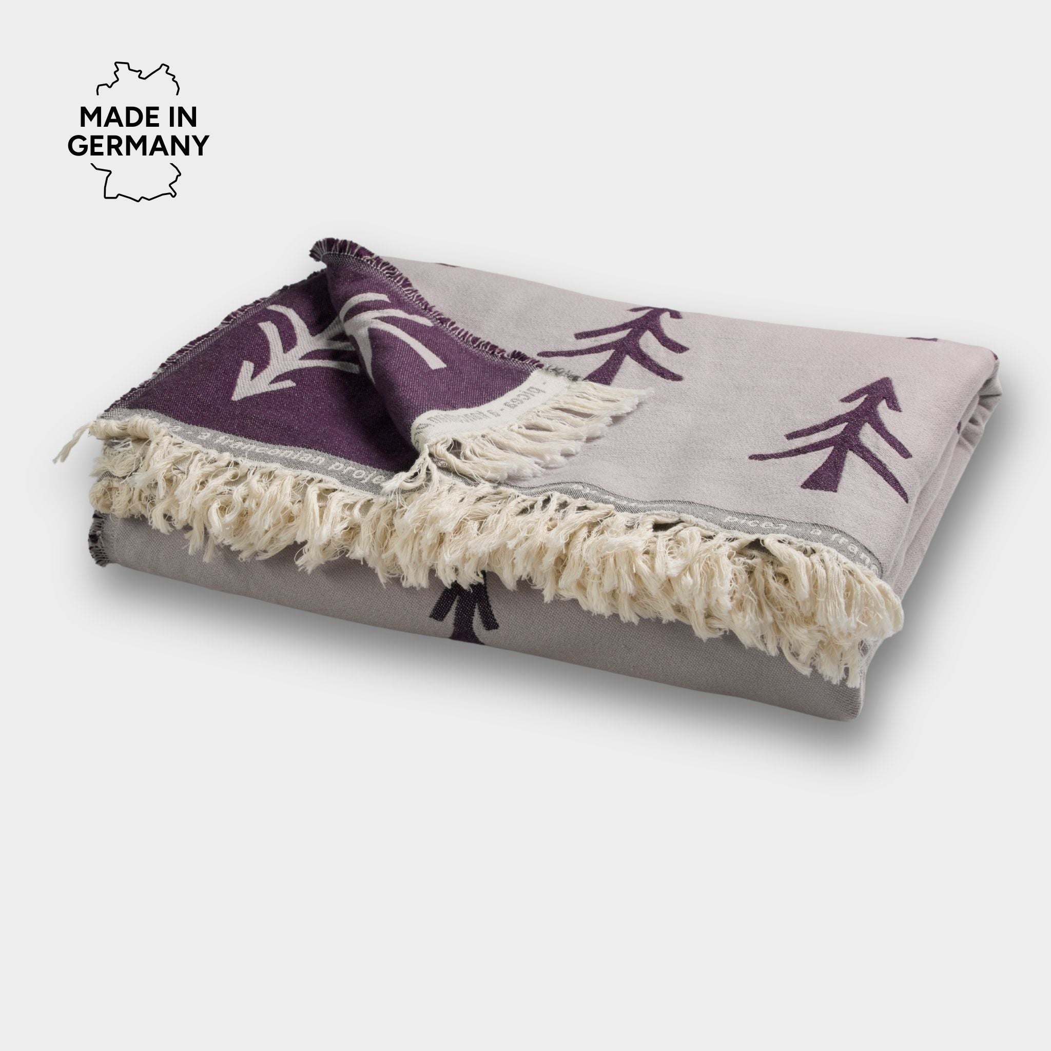 Premium Fichtenliebe Decke Beerenlila