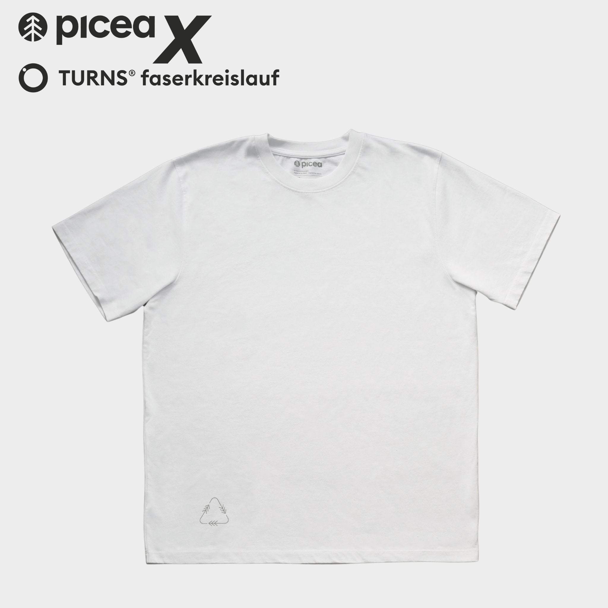 picea X faserkreislauf heavy weight T-Shirt Weiß