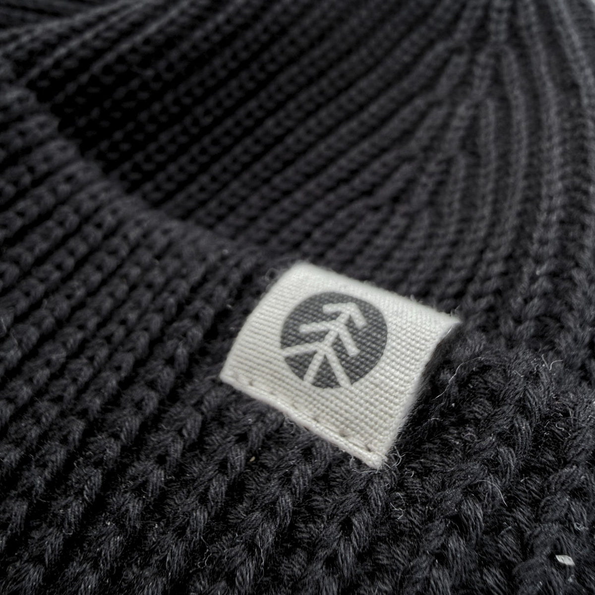 Chunky Knit Beanie Schwarz