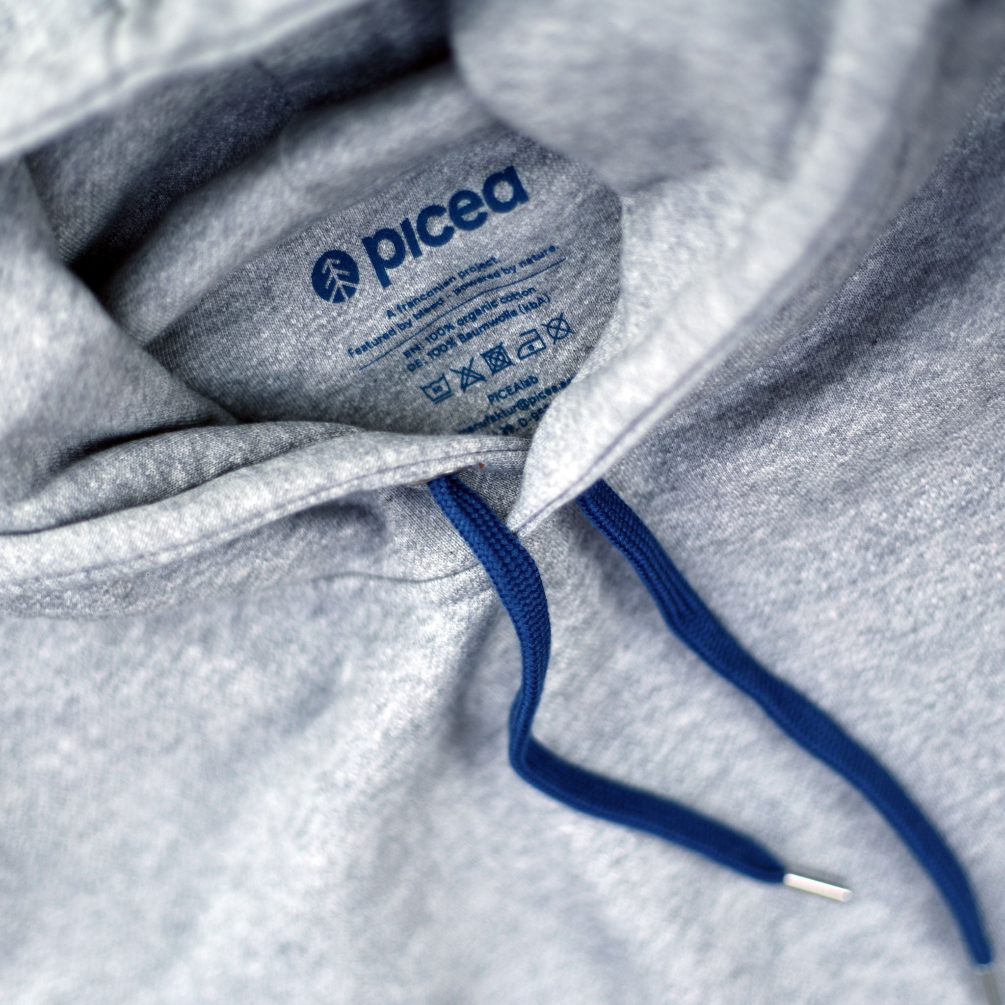 Hügel Hoodie Grau blau