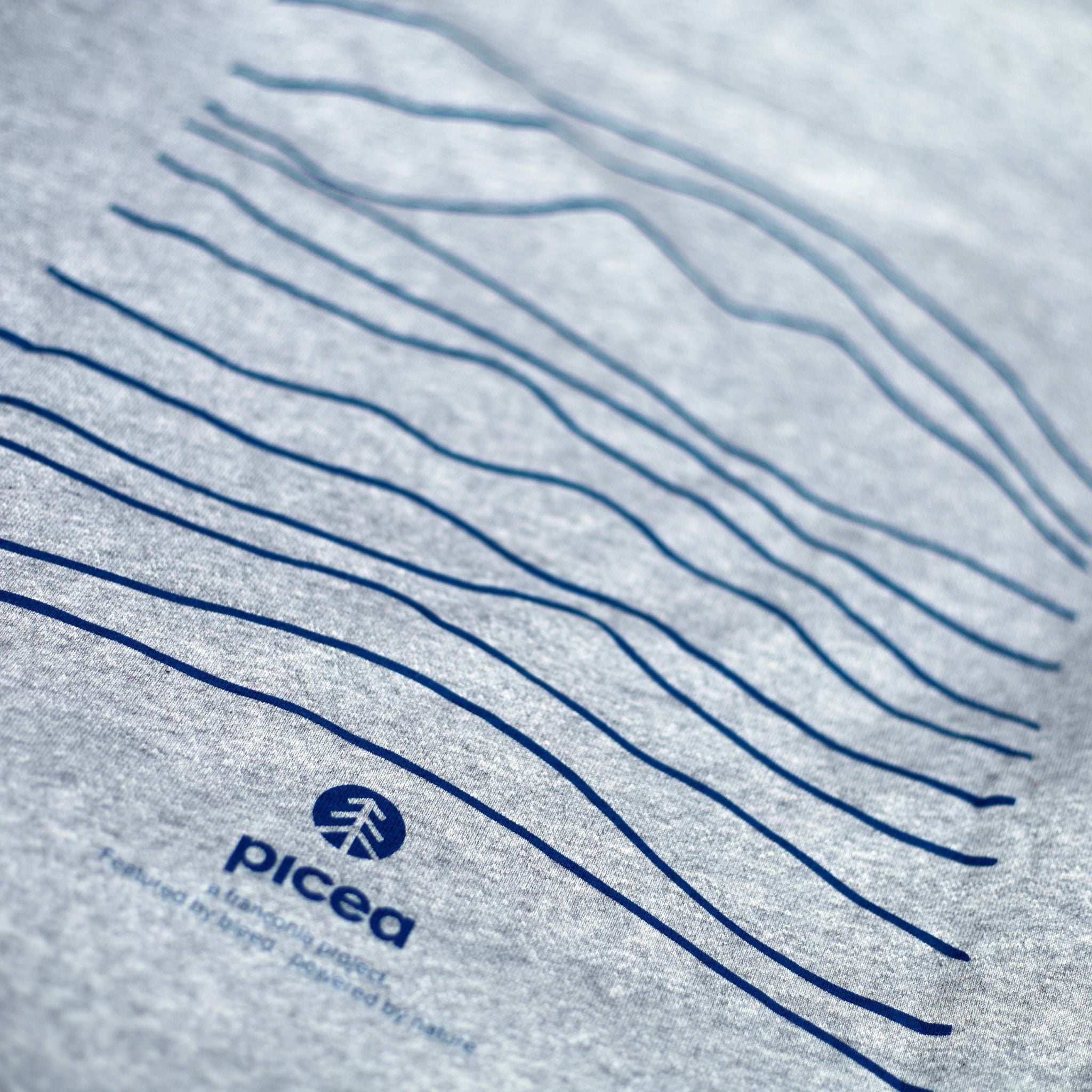 Hügel Hoodie Grau blau