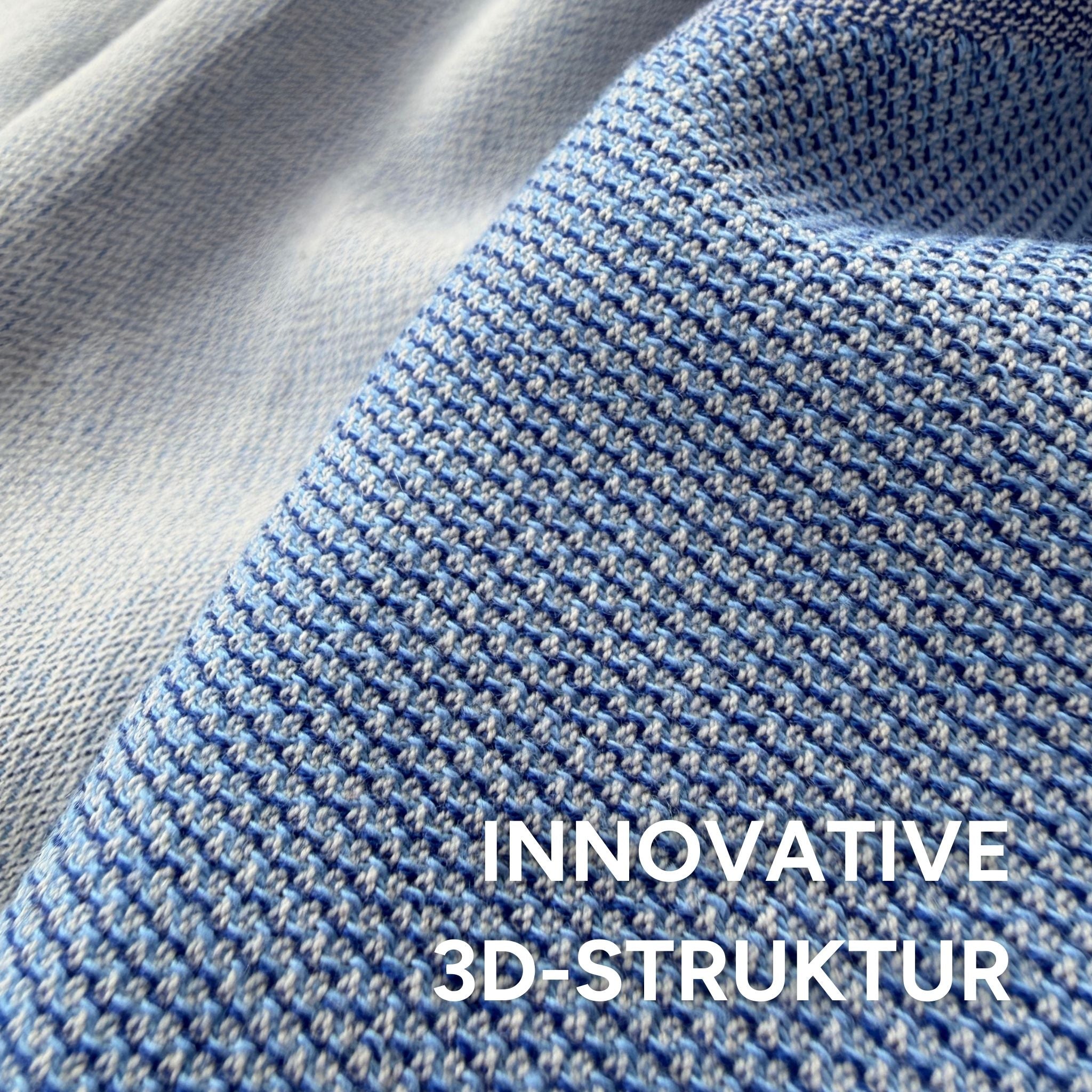 Hügel 3D Forestfibre Camping Handtuch Blau