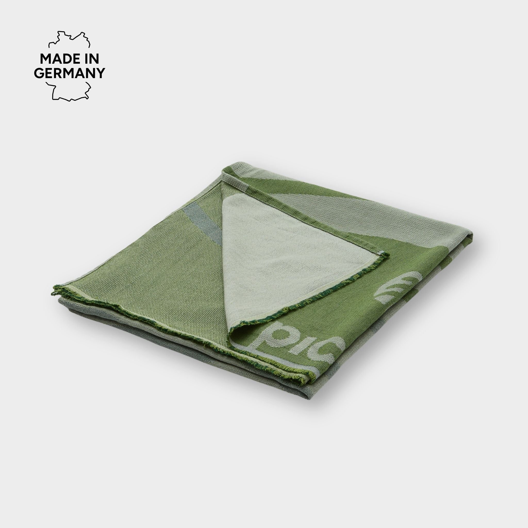 Hügel 3D Forestfibre Camping Handtuch Grün