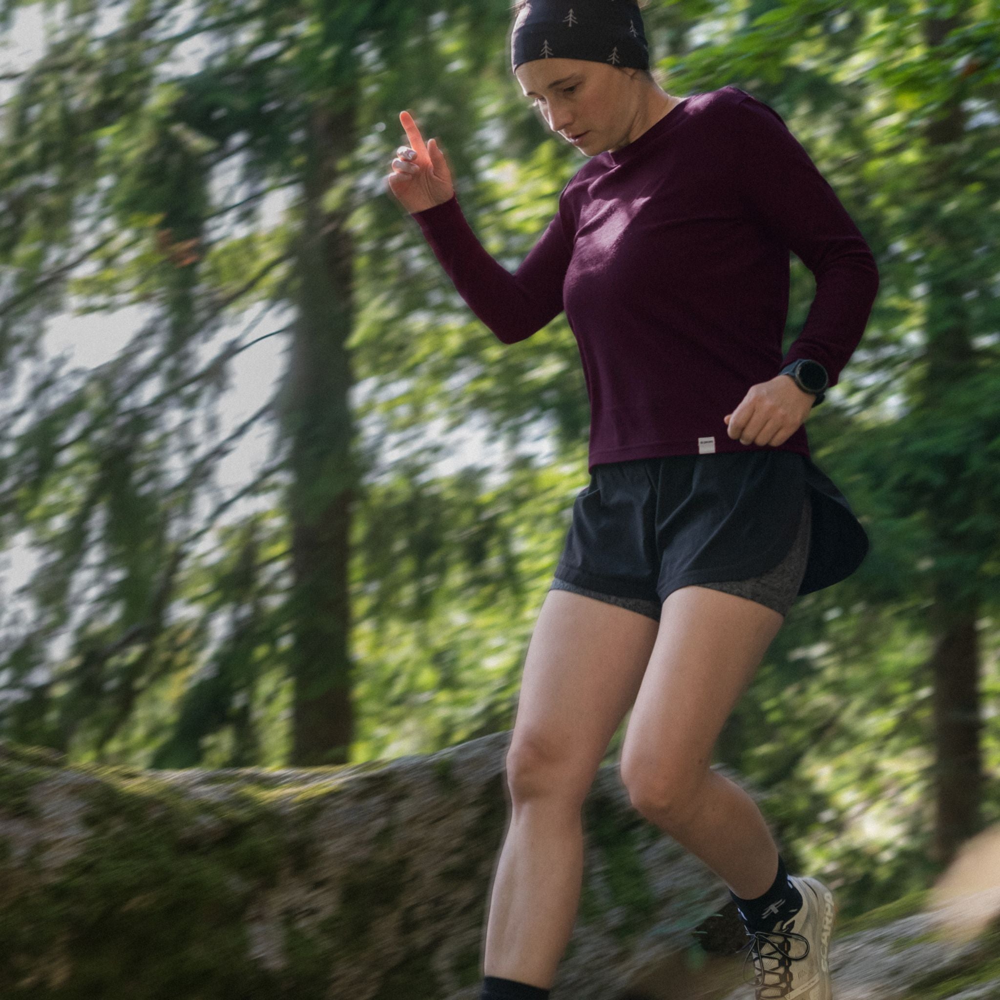 NXTMERINO® Longsleeve Damen Dunkellila