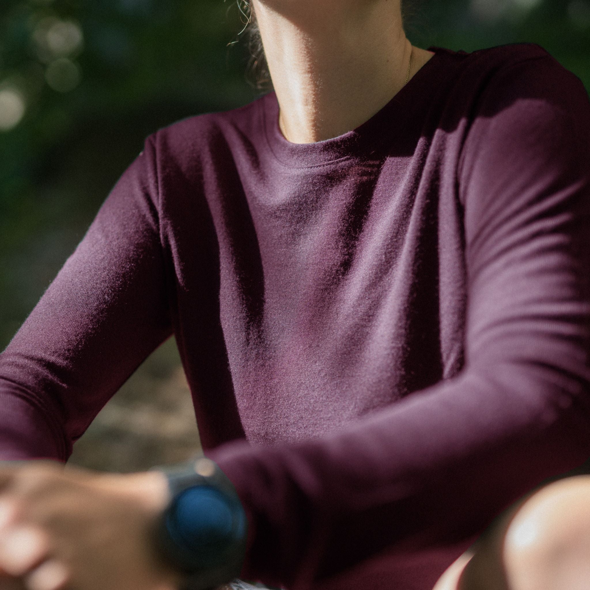 NXTMERINO® Longsleeve Damen Dunkellila