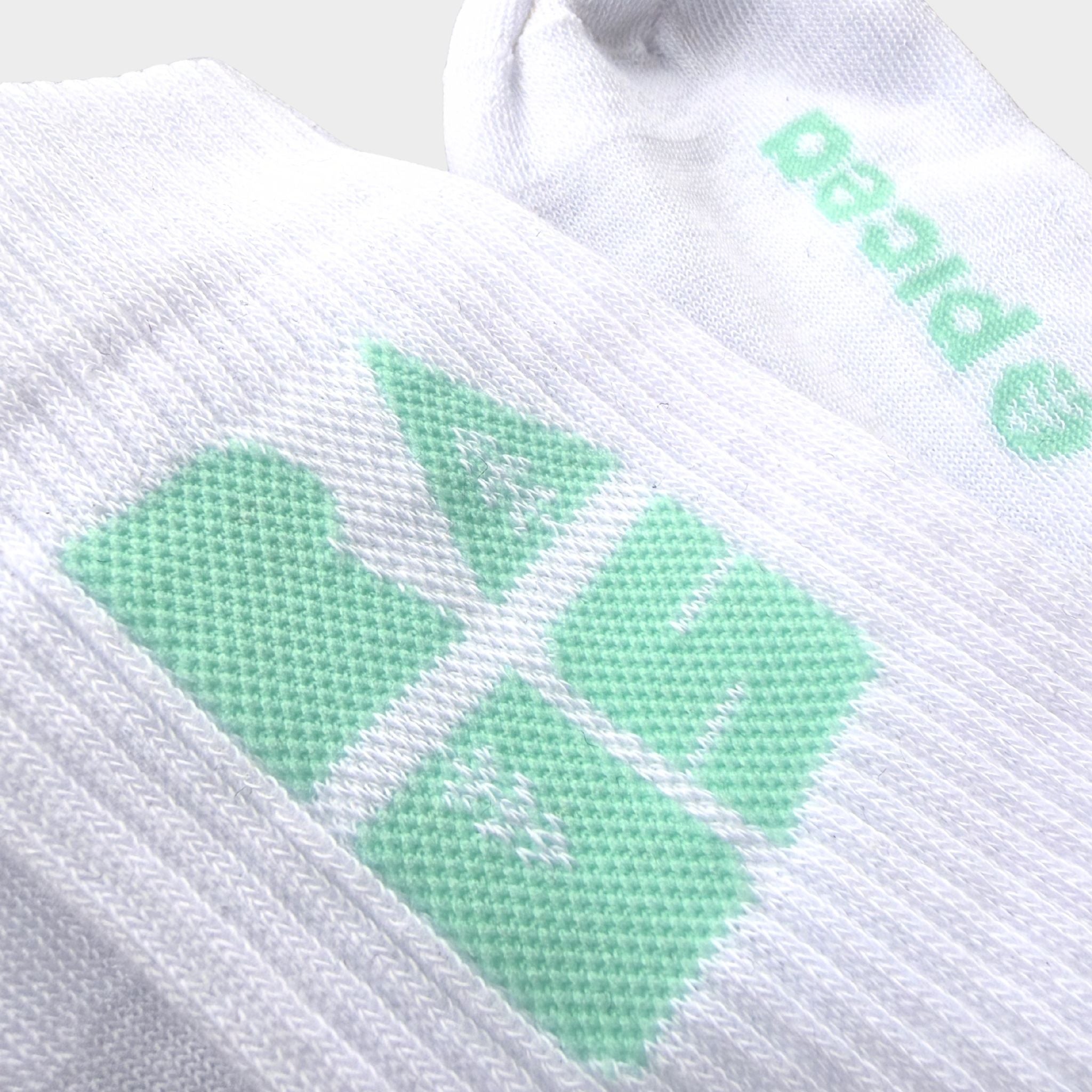 RAUS Funktionale Tennissocke Weiß | Mint