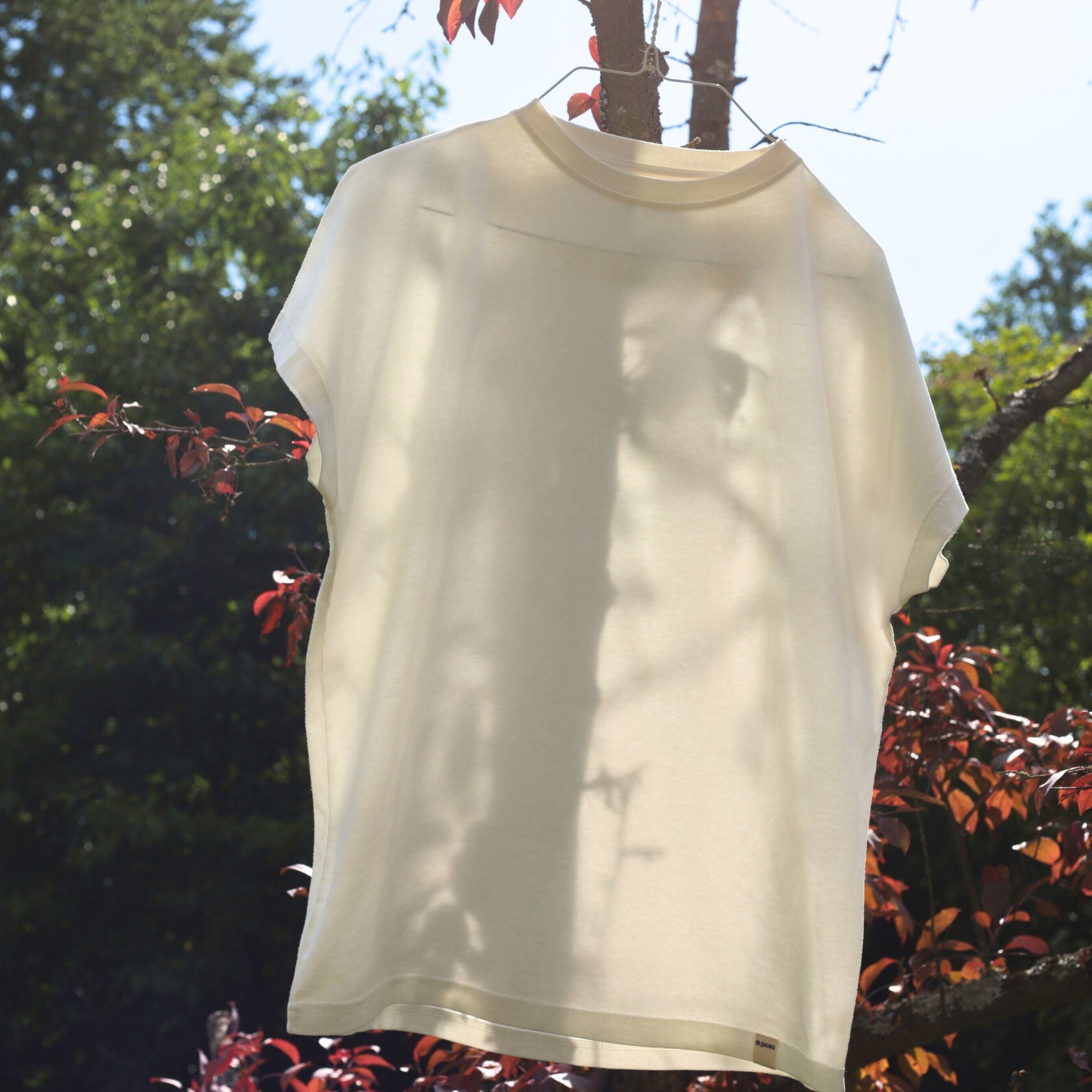 Sleeveless Quality Basic T-Shirt Damen Weiß