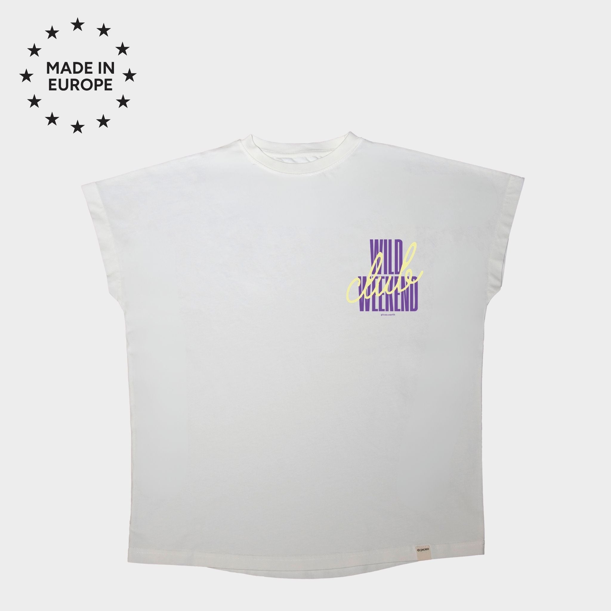 Wild Weekend Club T-Shirt Damen weiß