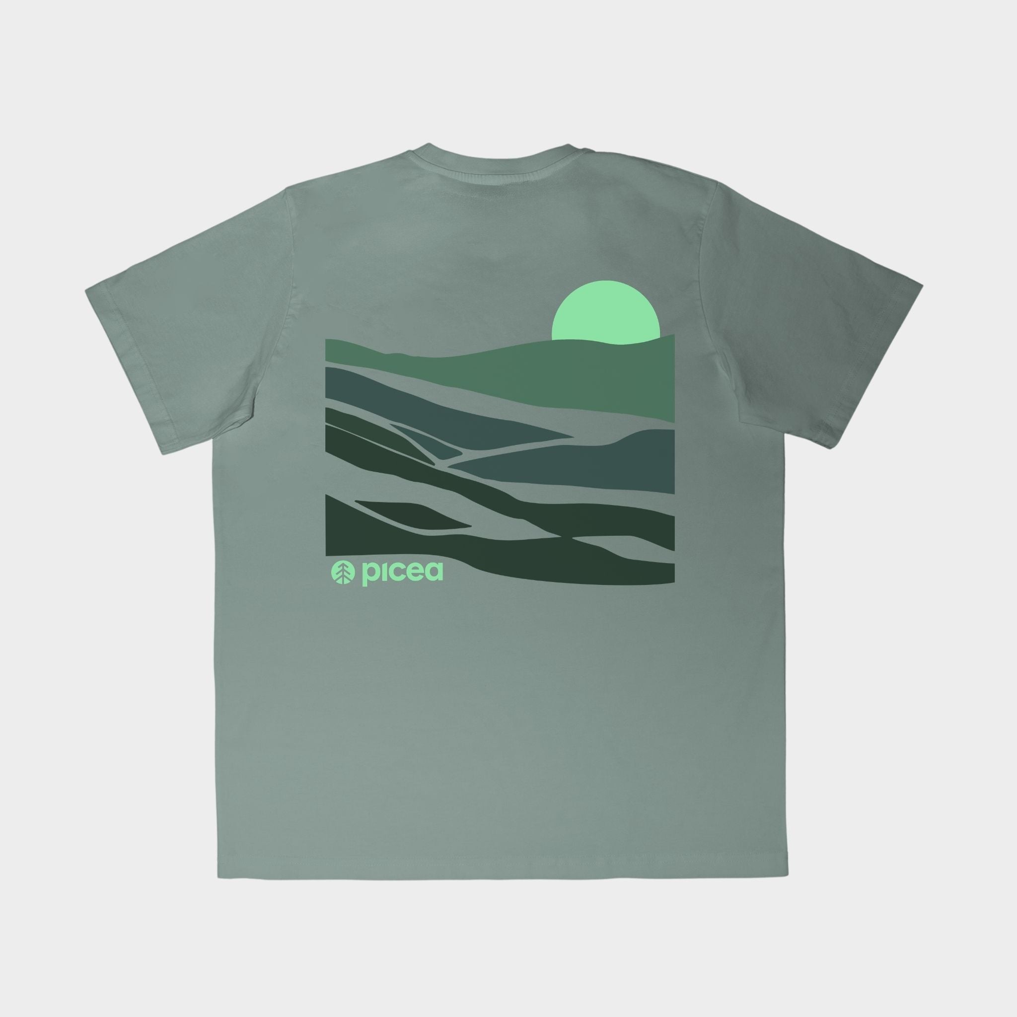 Your Daily Sunset T-Shirt Salbei Grün