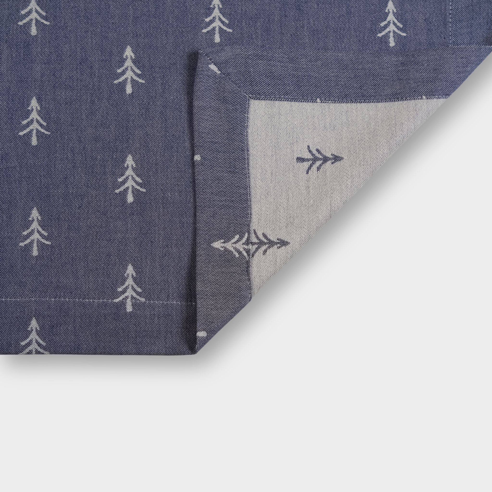 Premium Fichtenliebe 2er Tischset Navy