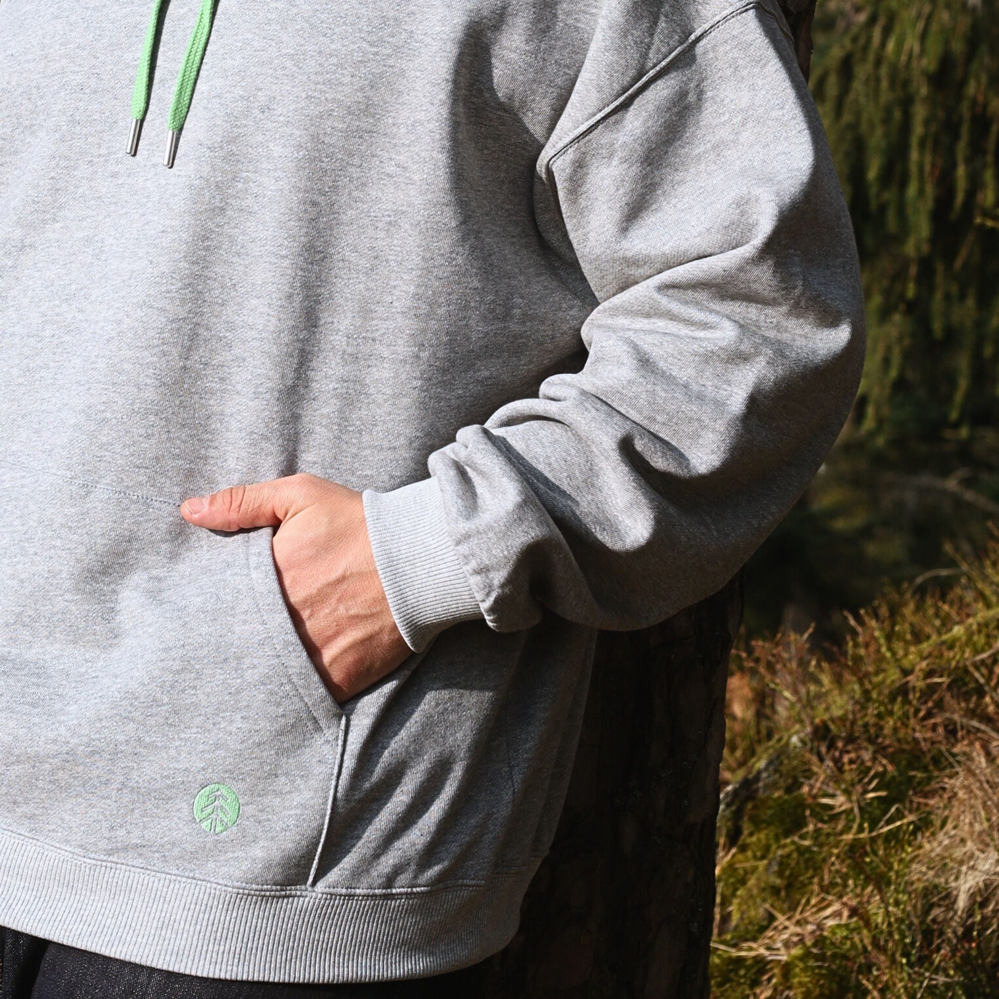 picea Hoodie Grau mint