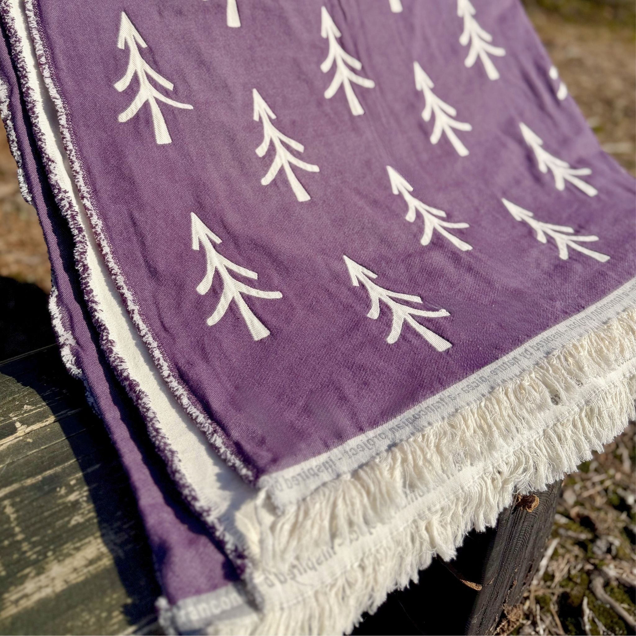 Premium Fichtenliebe Decke Beerenlila